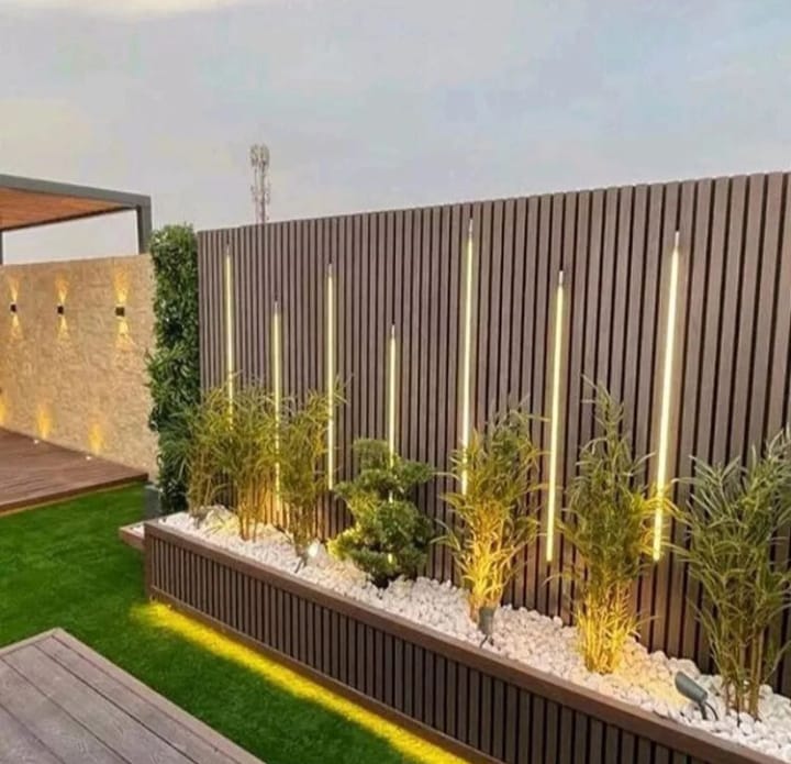 ديكورات أحواض زرع صناعي